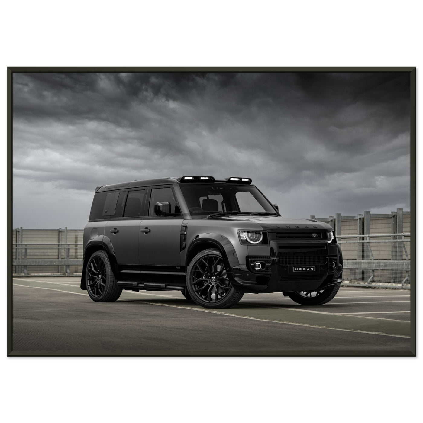 Premium Matte Paper Metal Framed Poster - Urban Defender V8 Widetrack