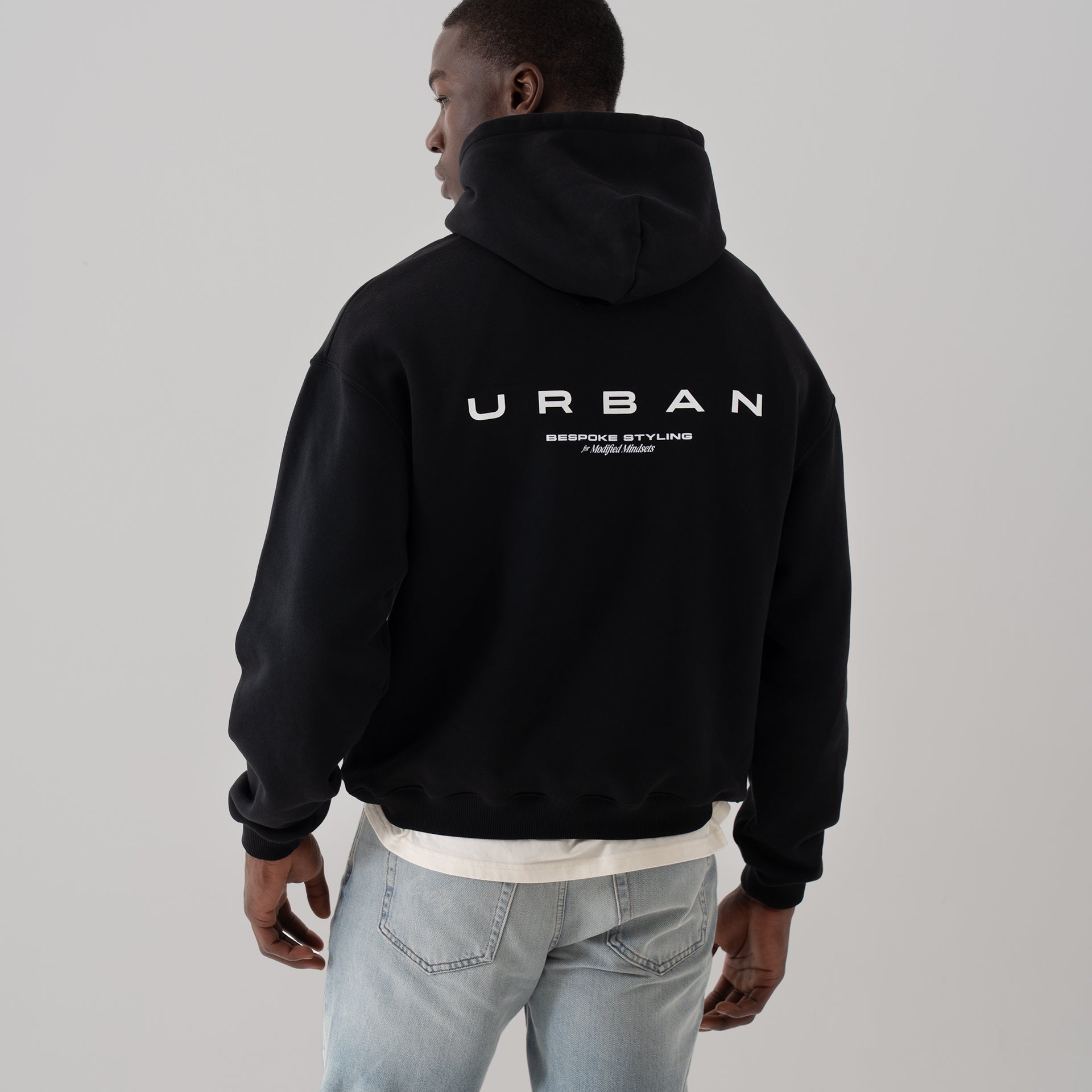 House of Urban - Urban Black Bespoke Styling Hoodie