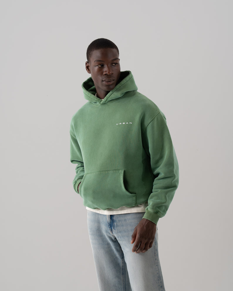 House of Urban - Urban Washed Green Bespoke Styling Hoodie