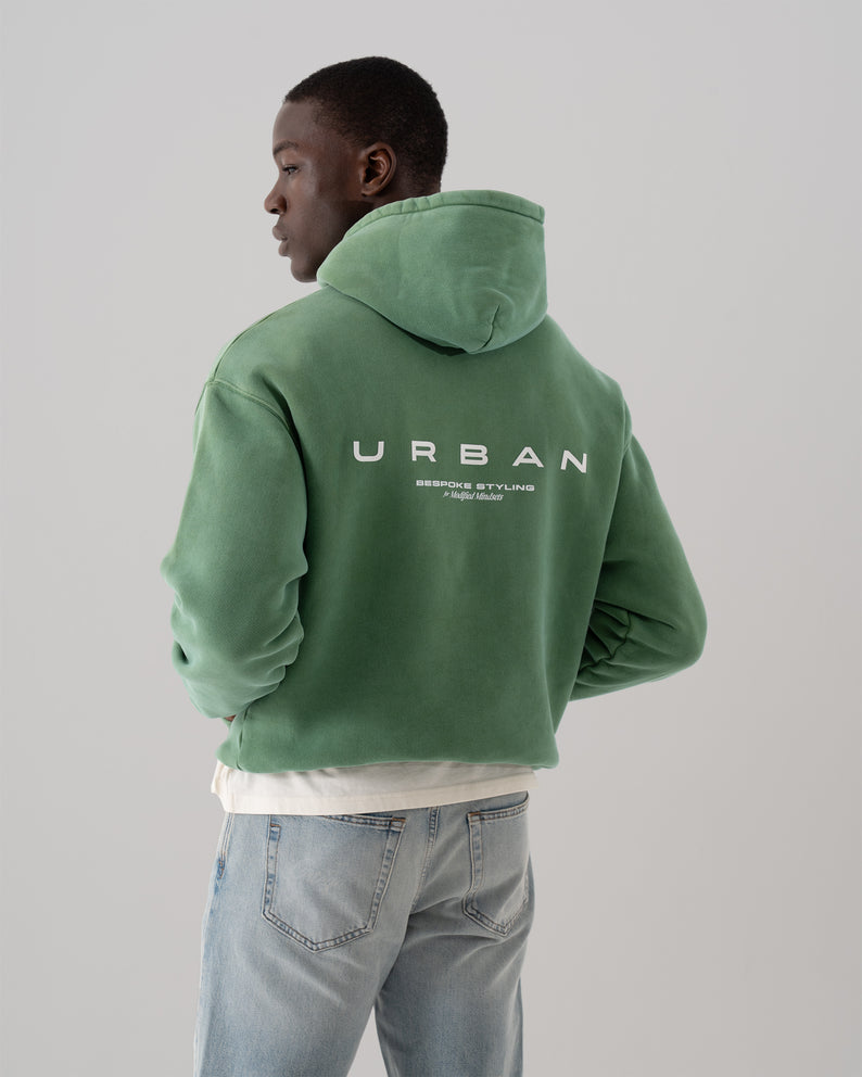 House of Urban - Urban Washed Green Bespoke Styling Hoodie
