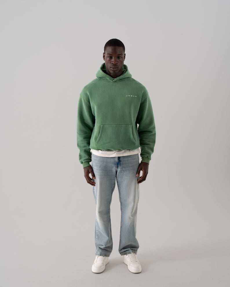 House of Urban - Urban Washed Green Bespoke Styling Hoodie