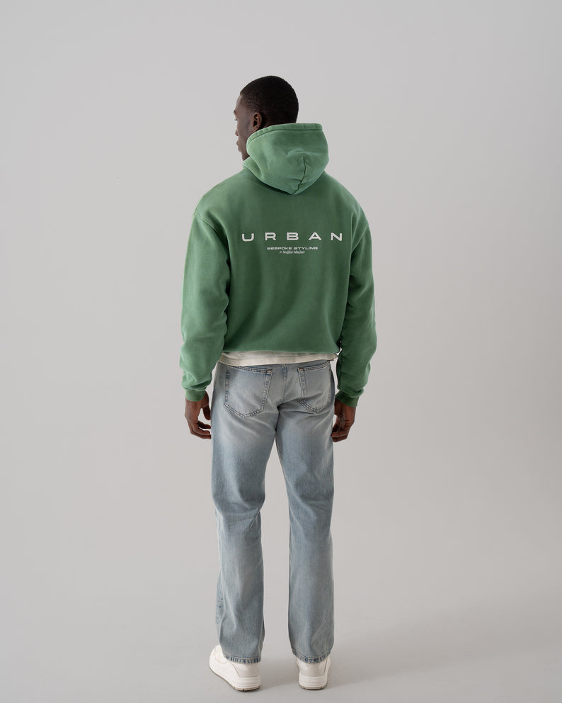 House of Urban - Urban Washed Green Bespoke Styling Hoodie
