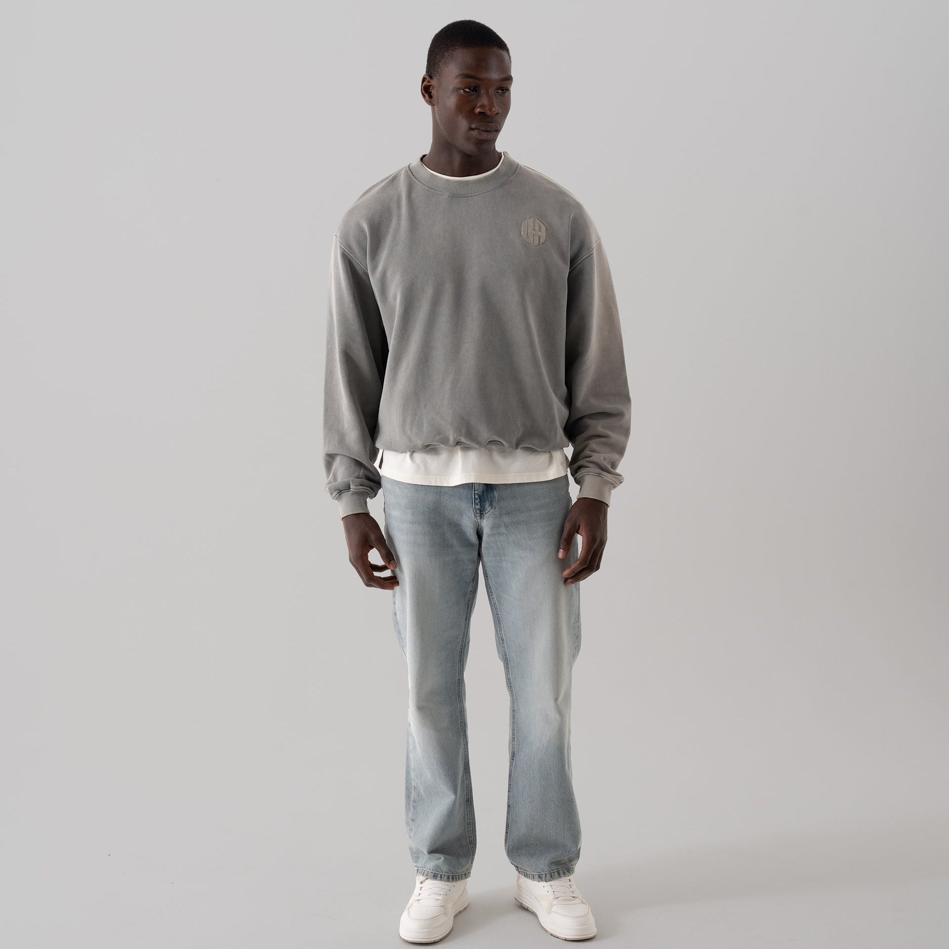 House Of Urban - Urban Grey Washed Crewneck