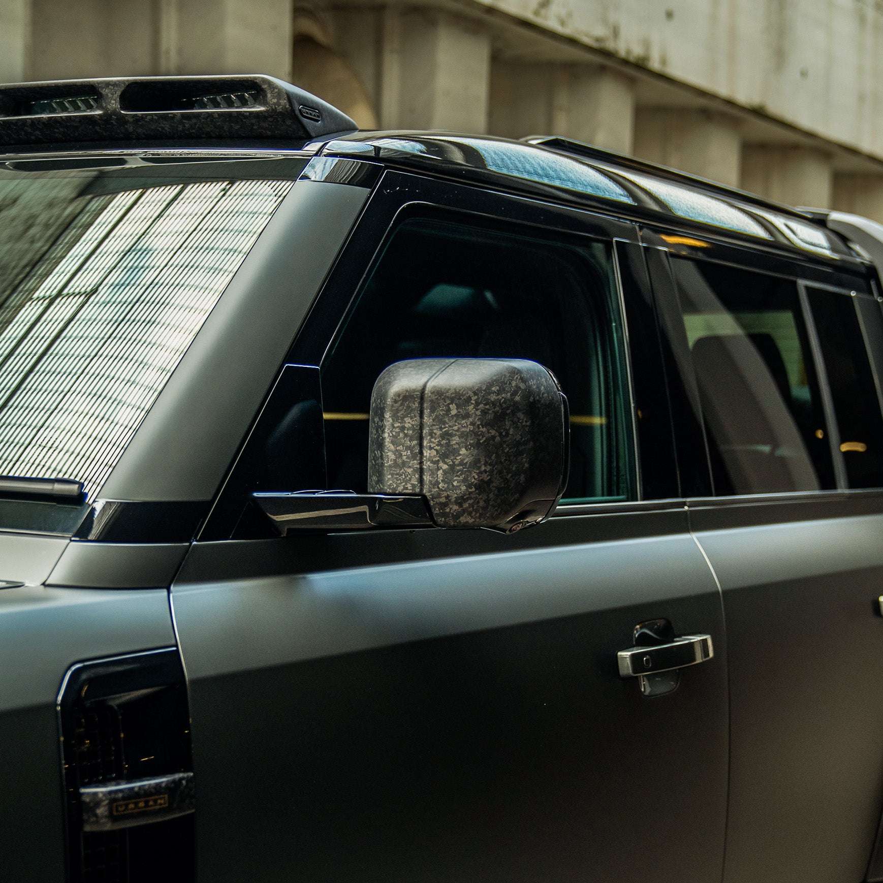 House Of Urban - Defender OCTA (L663) Chopped Carbon Fibre Mirror Covers