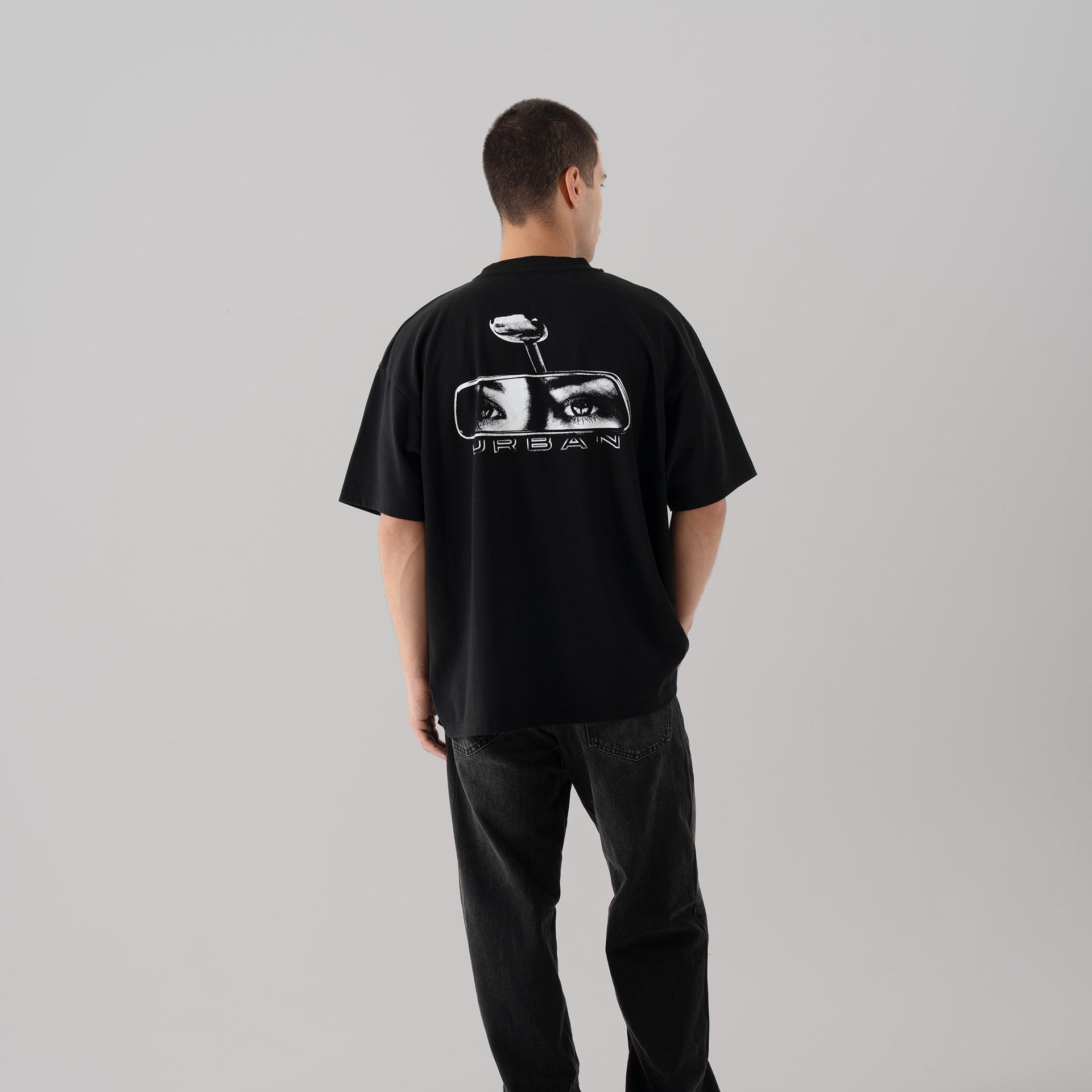 House Of Urban - Urban Black Rearview Mirror Tee