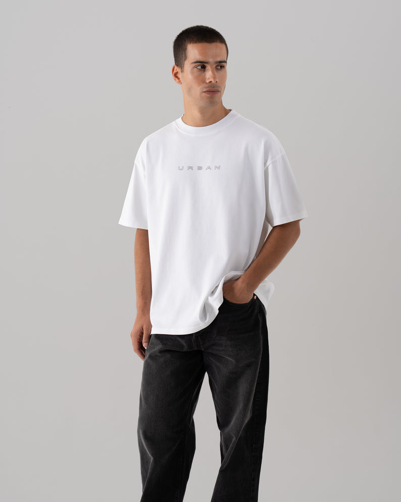 House of Urban - Urban White Scribble Tee