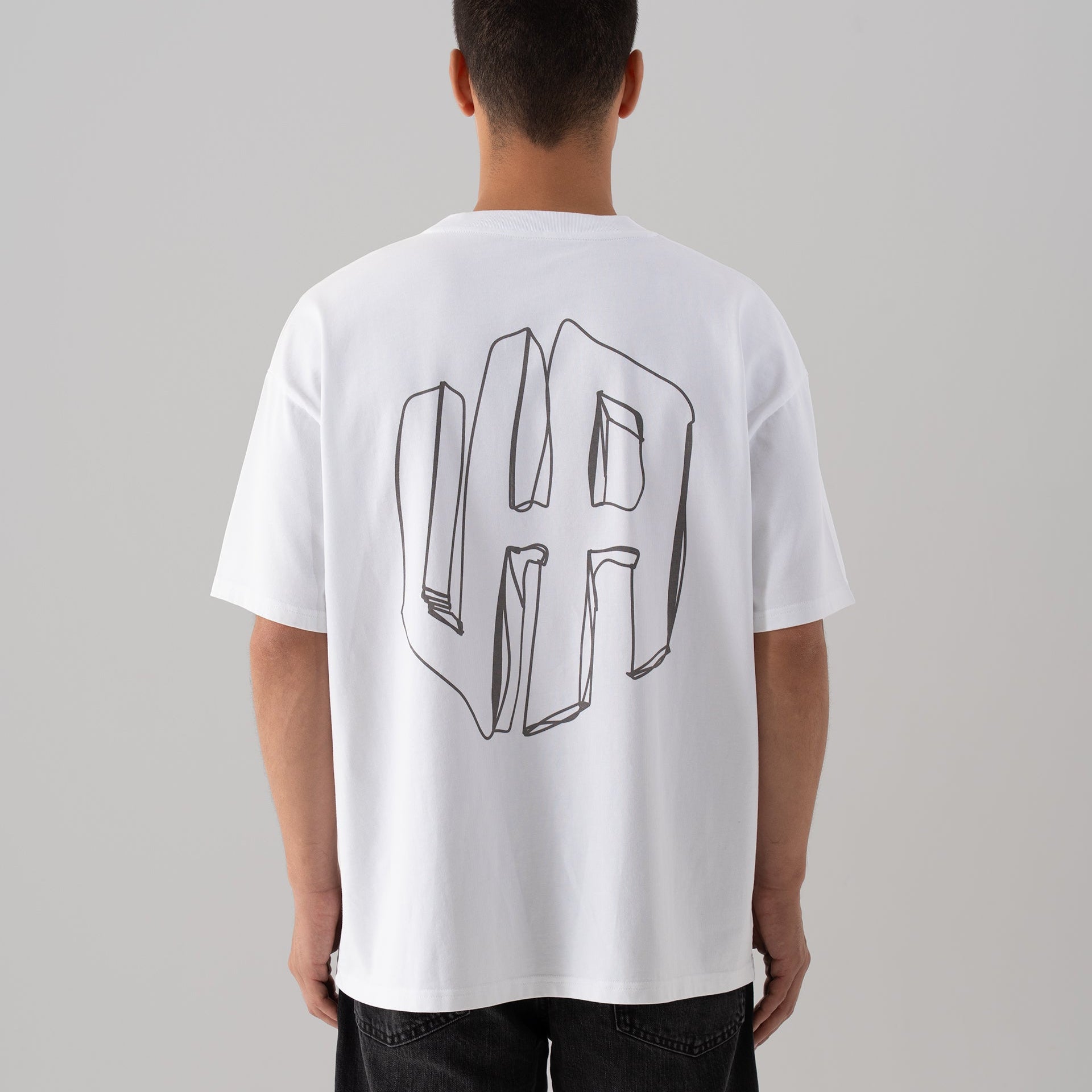 House Of Urban - Urban White Scribble Tee