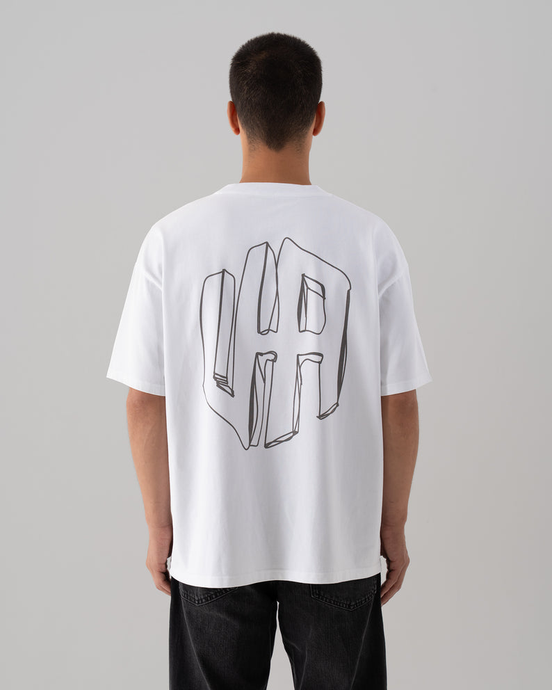 House of Urban - Urban White Scribble Tee