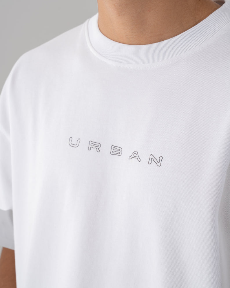 House of Urban - Urban White Scribble Tee