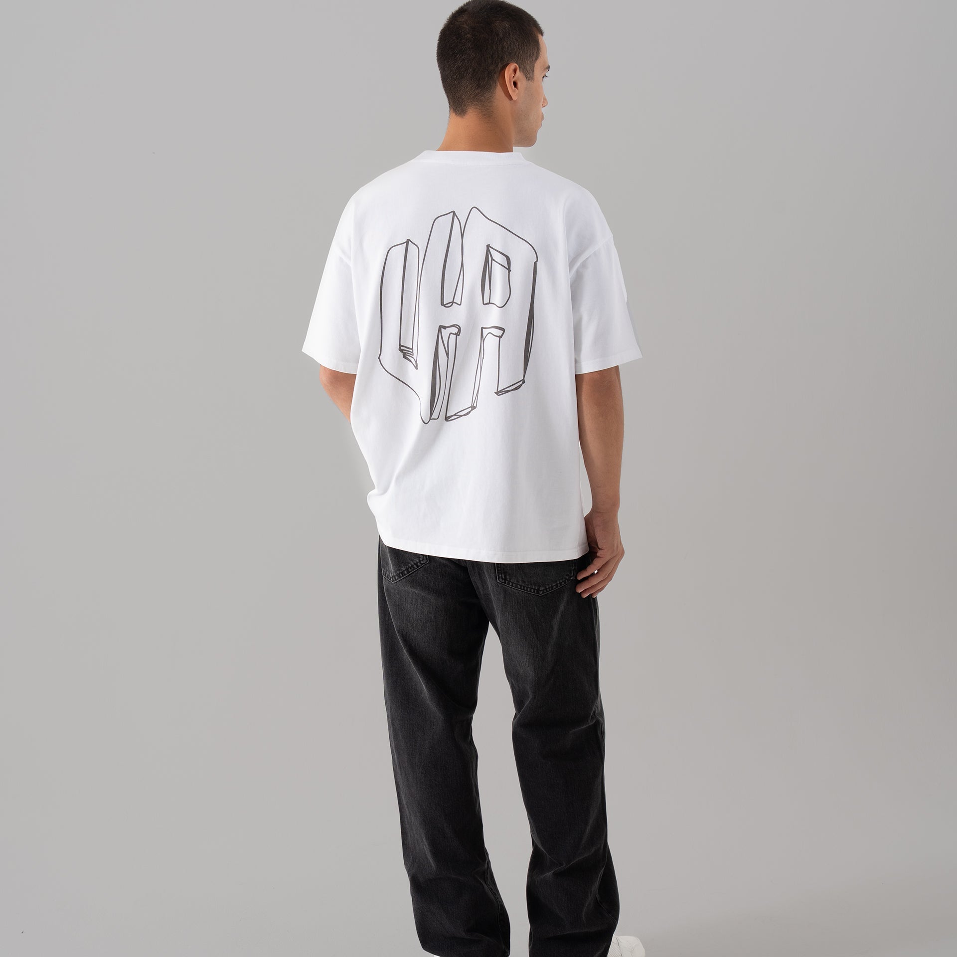House Of Urban - Urban White Scribble Tee