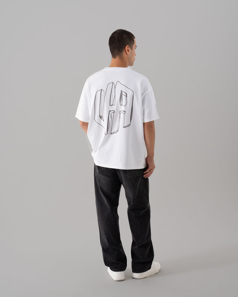 House of Urban - Urban White Scribble Tee