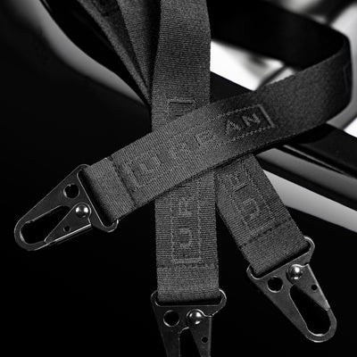 Urban Automotive Black Shadow Debossed Lanyard