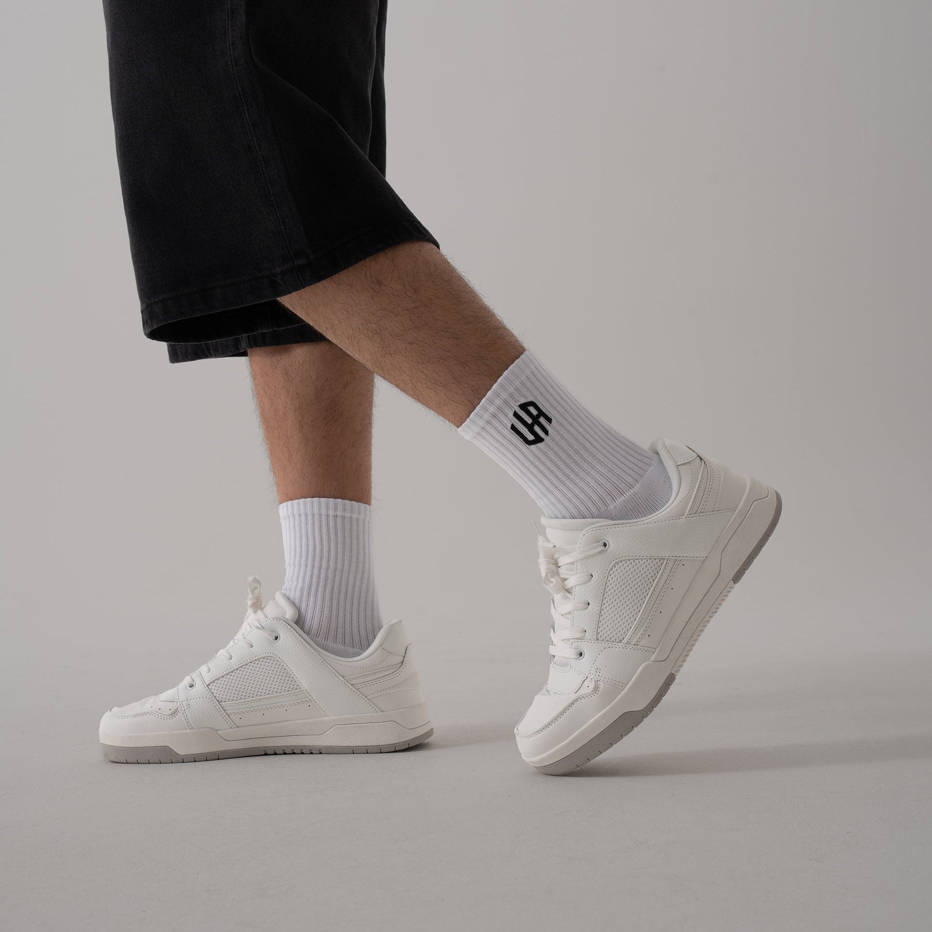 House Of Urban - UA Icon Embroidered White Socks