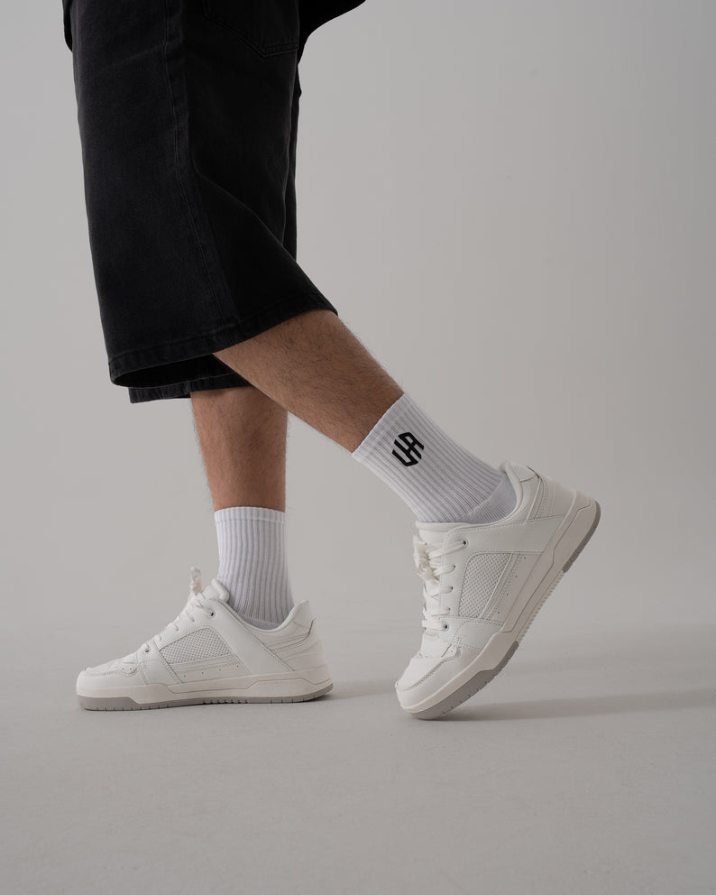 House of Urban - UA Icon Embroidered White Socks