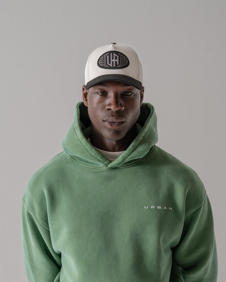 House of Urban - Flat White Oval Patch Baseball Cap
