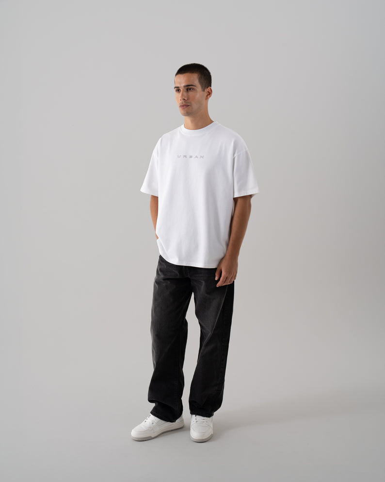 House of Urban - Urban White Scribble Tee