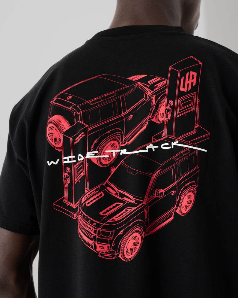 House of Urban - Urban Black Widetrack Tee