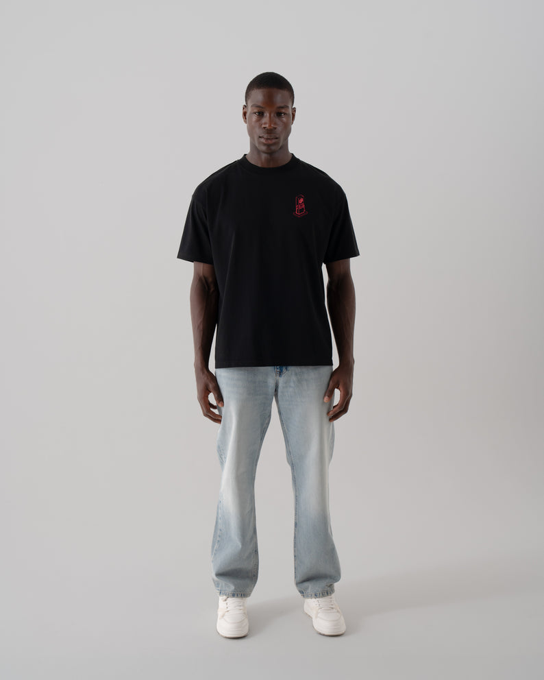 House of Urban - Urban Black Widetrack Tee