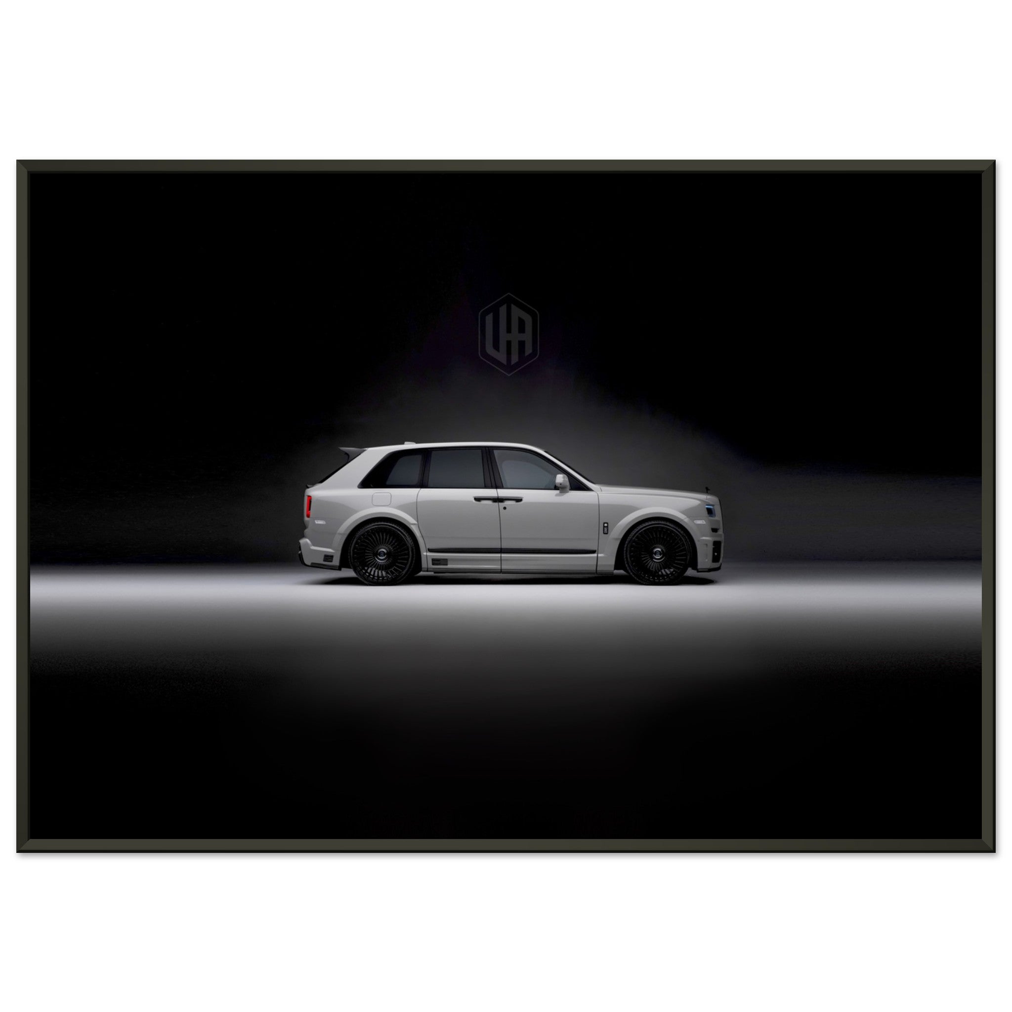 Gelato - Premium Matte Paper Metal Framed Poster - Urban Widetrack on Rolls-Royce Cullinan Tempest Grey
