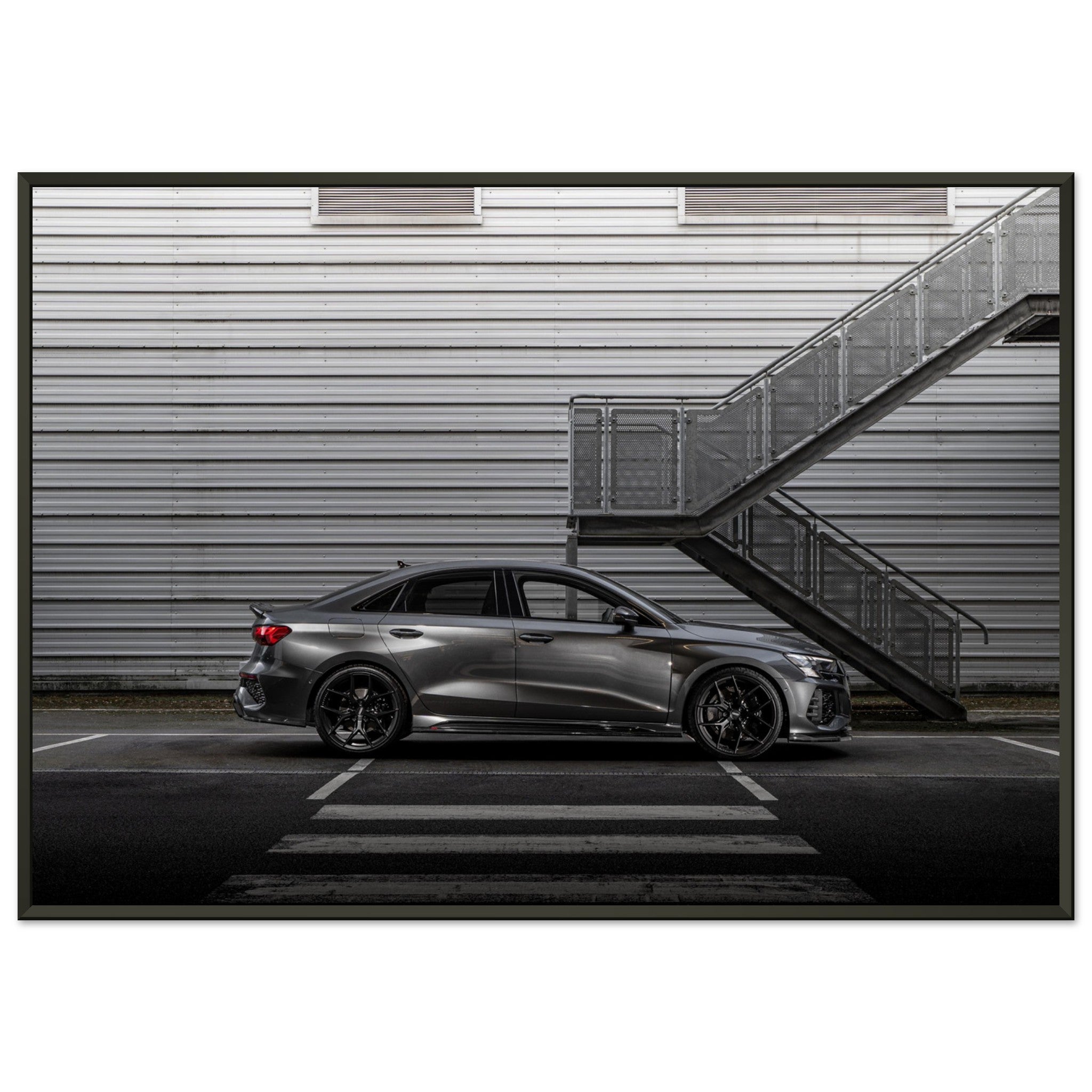Gelato - Premium Matte Paper Metal Framed Poster - Audi RS3 Saloon with Urban Aero Kit