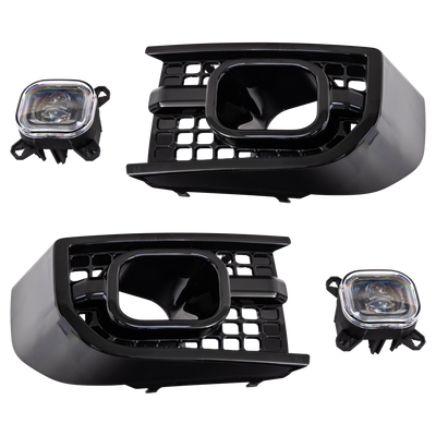 Front Square DRL Intakes - High Power LED for New Defender (Pair)